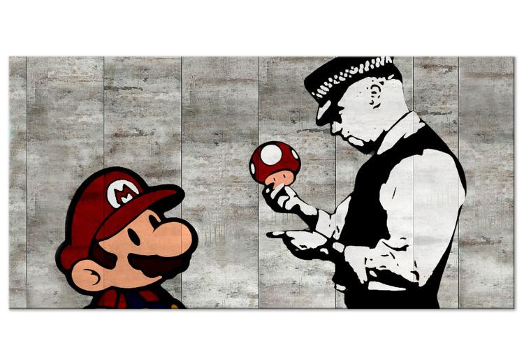 Large canvas print Banksy: Mario Bros II [Large Format]
