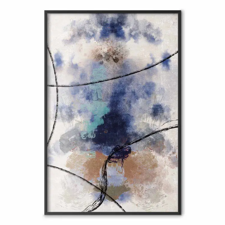 Texture of Contemplation - artistic and abstract pattern of colorful smoke