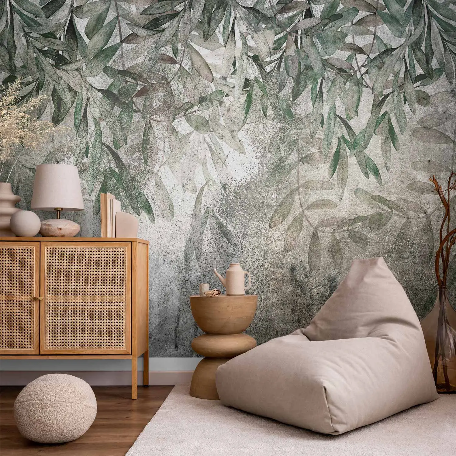 Murando Photo Wallpaper Leaves 500x 350 Cm/196,8" X 137,8" Non-woven