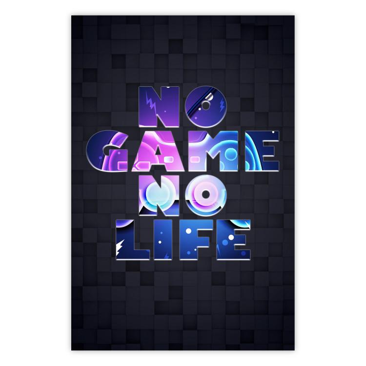 No Game, No Life - colorful English text on a dark background
