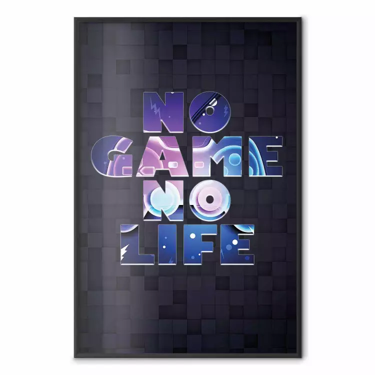 No Game, No Life - colorful English text on a dark background