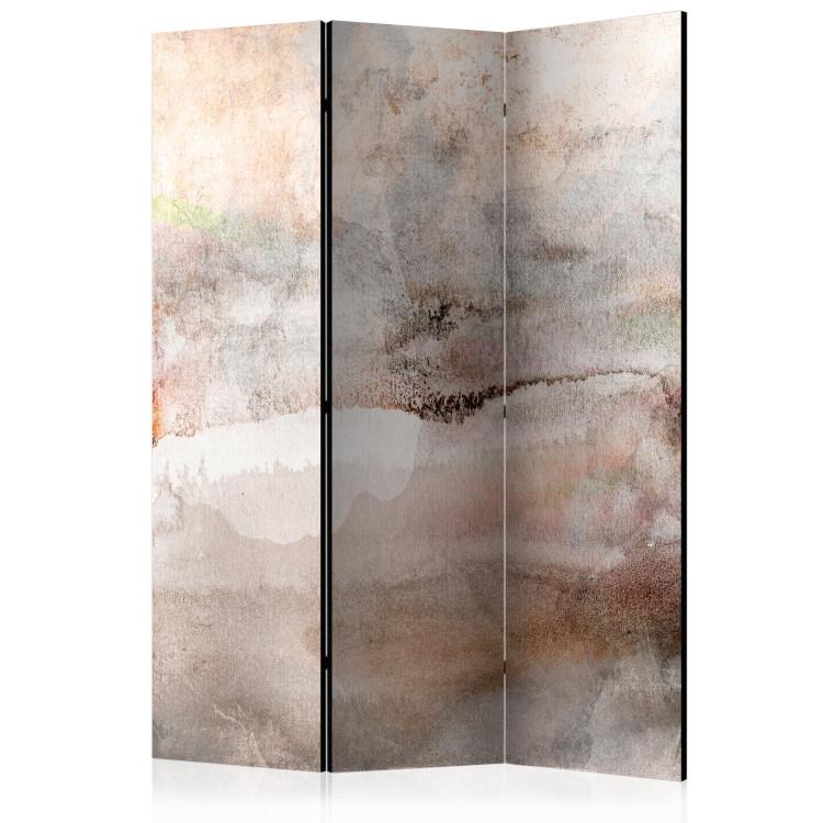 Room Divider Entanglement (3-piece) - Unique abstraction on warm tones background