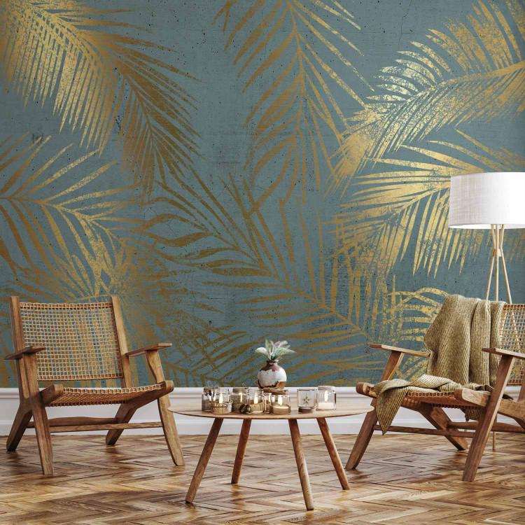 Wall Mural Golden Palm Trees - Second Variant