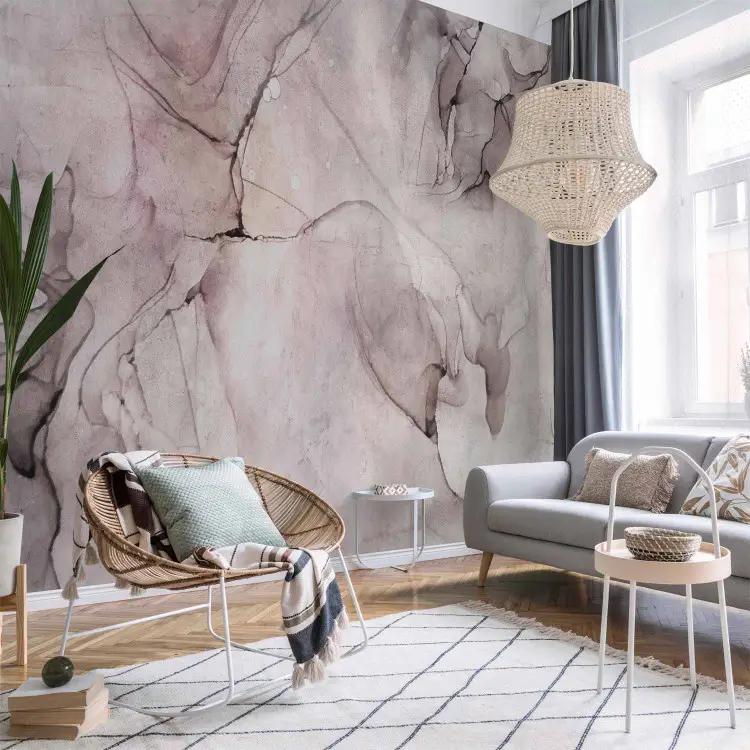Watercolour cool composition - abstract background with marble texture