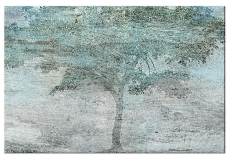Canvas Print Misty Tree (1-piece) Wide - first variant - landscape