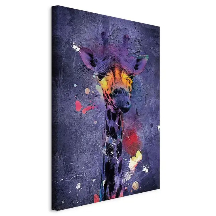 Giraffe Hanna - colorful portrait of an African animal
