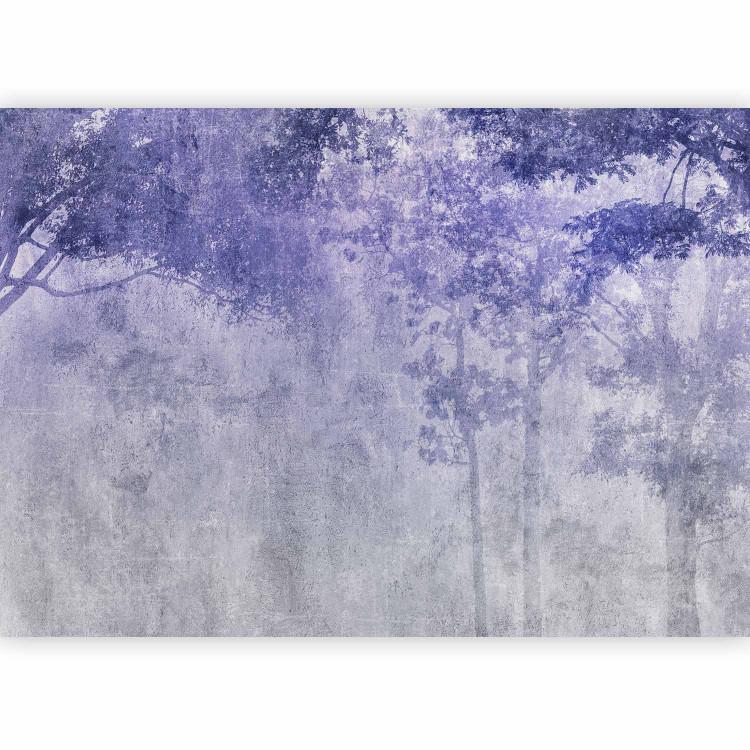 Night copse - Forest Landscape in Violet-Gray Colors