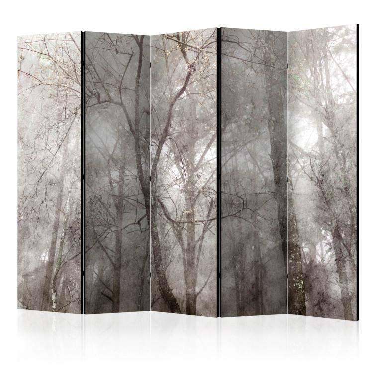 Room Divider Forest Summit II (5-piece) - Landscape overlooking tree canopies