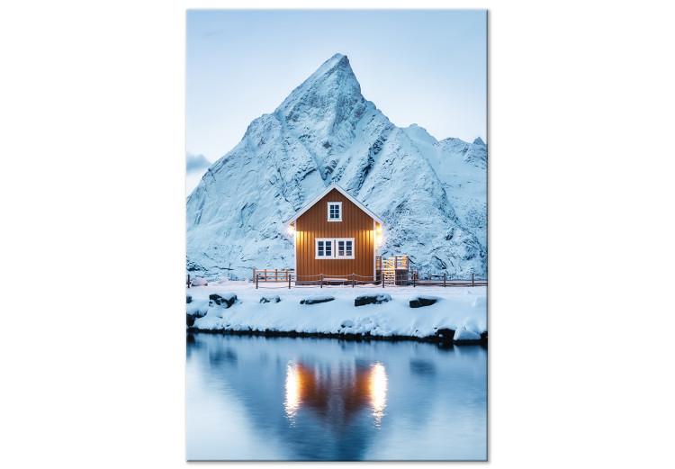 Canvas Print Cottage in Norway (1 Part) Vertical