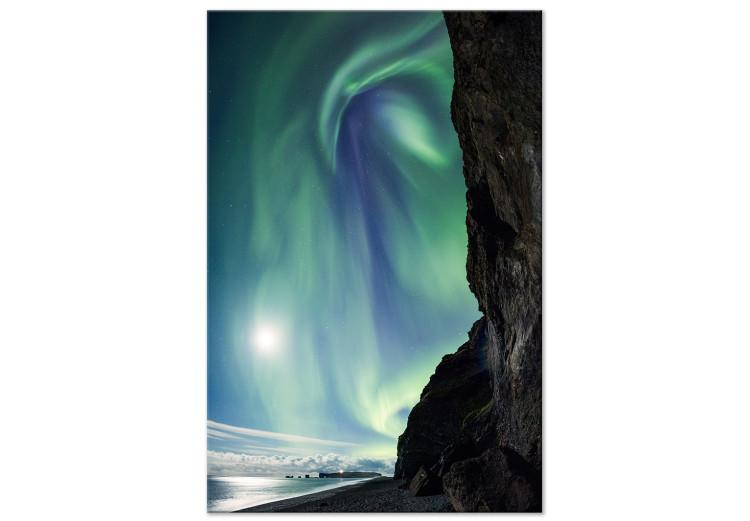 Canvas Print Wonder of Nature (1-piece) Vertical - landscape with cliff and polar sky
