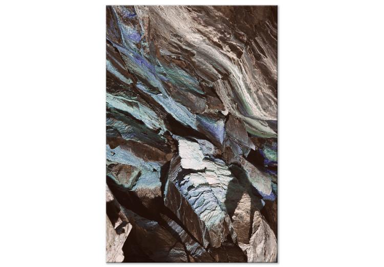 Canvas Print Majestic Rock (1-piece) Vertical - rocky landscape in brown