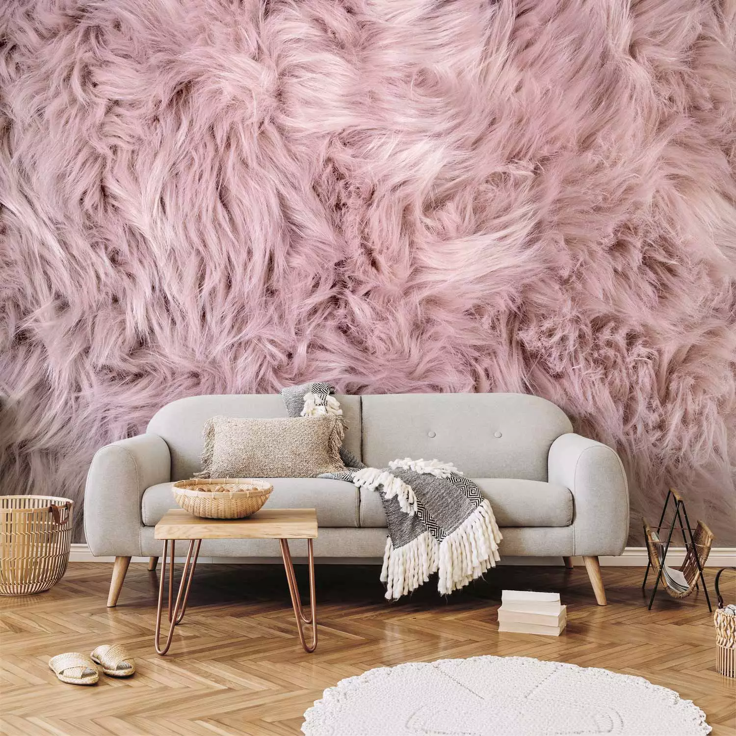 Photo Wallpaper Cozy background theme maintained in shades of