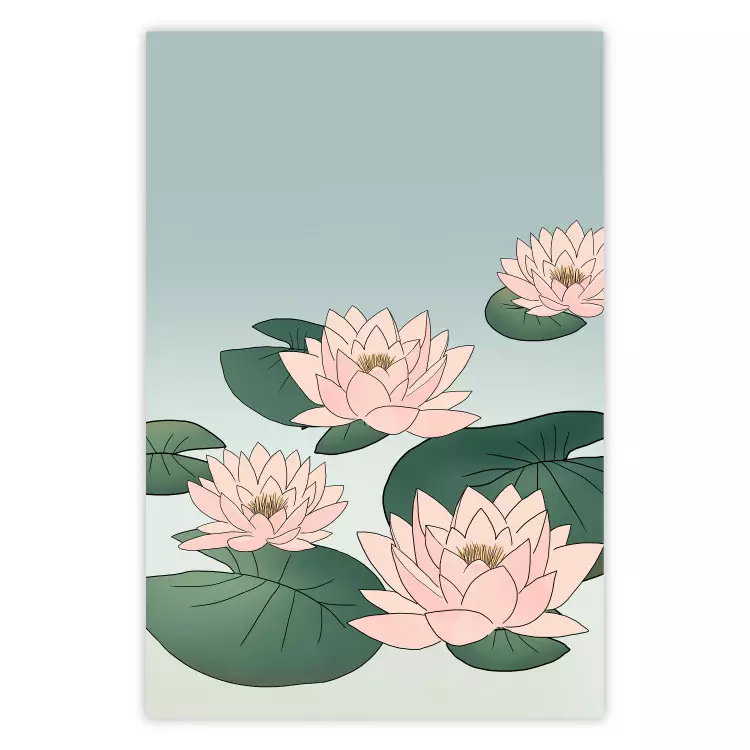 Pink Water Lilies [Poster]