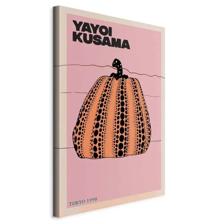 Oriental Pumpkin Vertical - still life and dark text