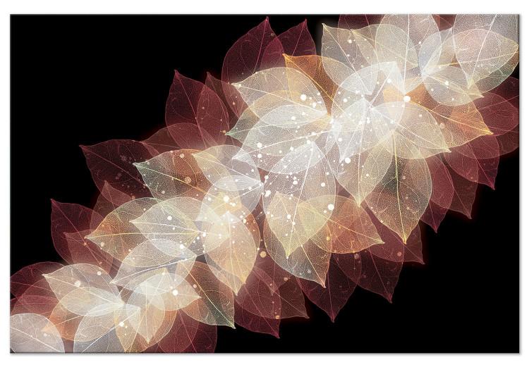Canvas Print Nature Abstraction (1-piece) Wide - first variant - leaves