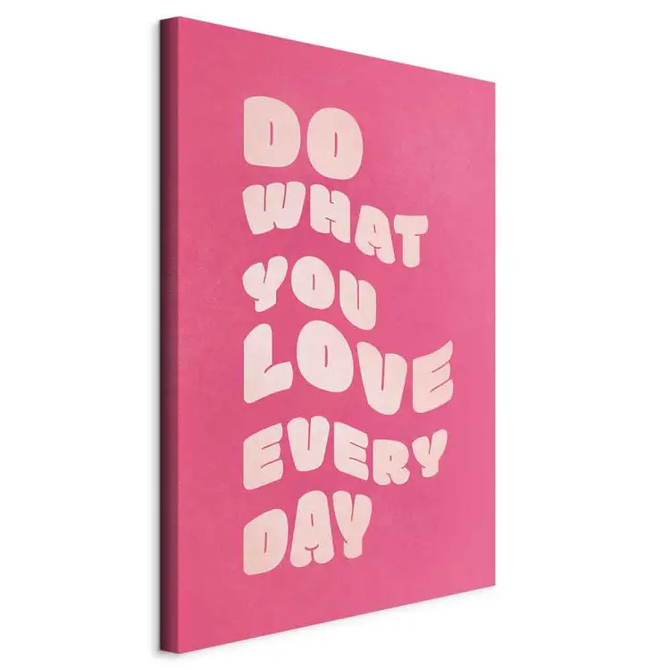 Do What You Love Vertical - background and English texts