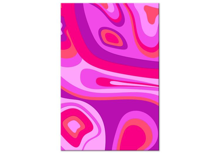 Canvas Print Euphoric Purples (1-piece) Vertical - dopamine house abstraction