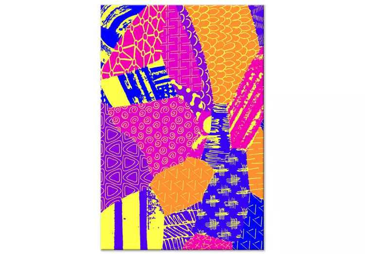 Canvas Print Joyful Energy (1-piece) Vertical - modern colorful abstraction