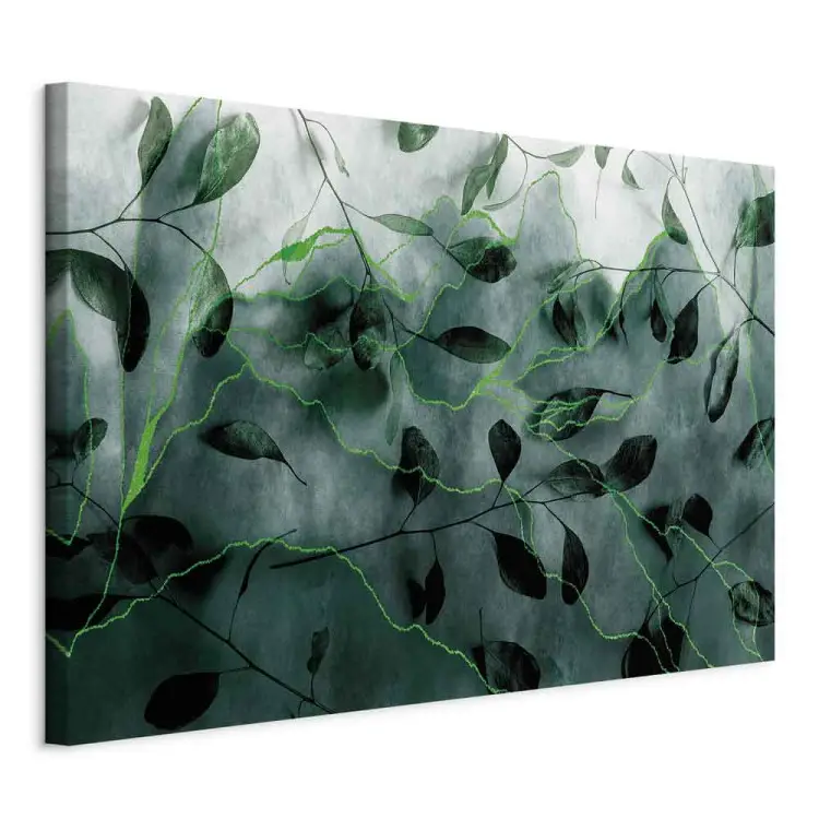 Immersed in Greenery Wide - leaves in the midst of the jungle
