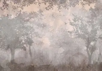 pink and grey tree wallpaper