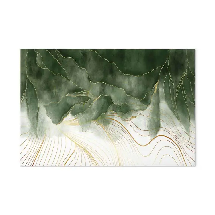 In My Dream Wide - elegant abstraction with greenery