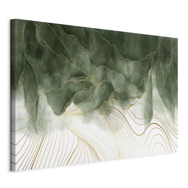 In My Dream Wide - elegant abstraction with greenery