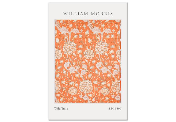 Canvas Print William Morris Tulips (1-piece) Vertical - floral composition