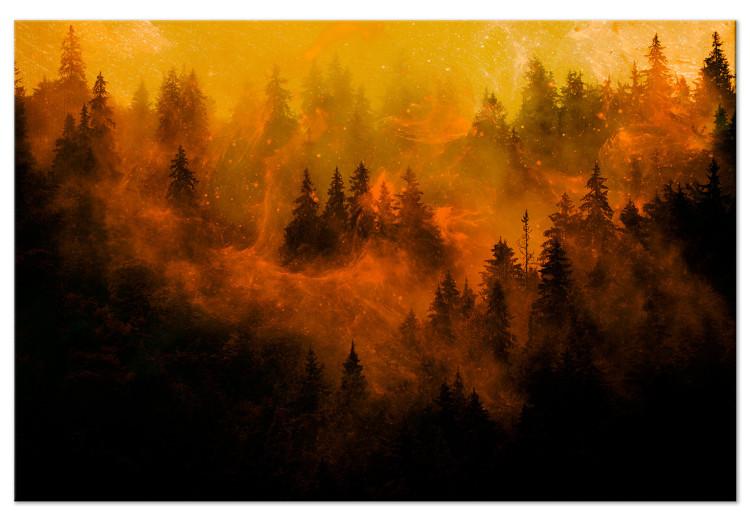 Canvas Print Magical Mist (1-piece) - first variant - fiery landscape