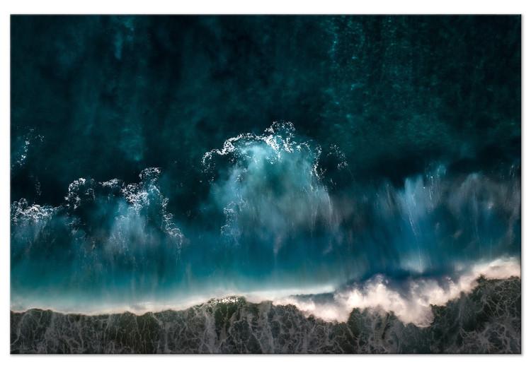 Canvas Print Great Water Wave (1-piece) Wide - sea viewed from a bird's eye perspective