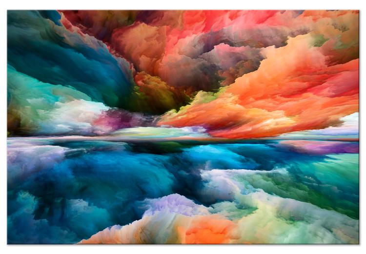 Canvas Print Colorful World (1-piece) Wide - second variant - warm abstraction