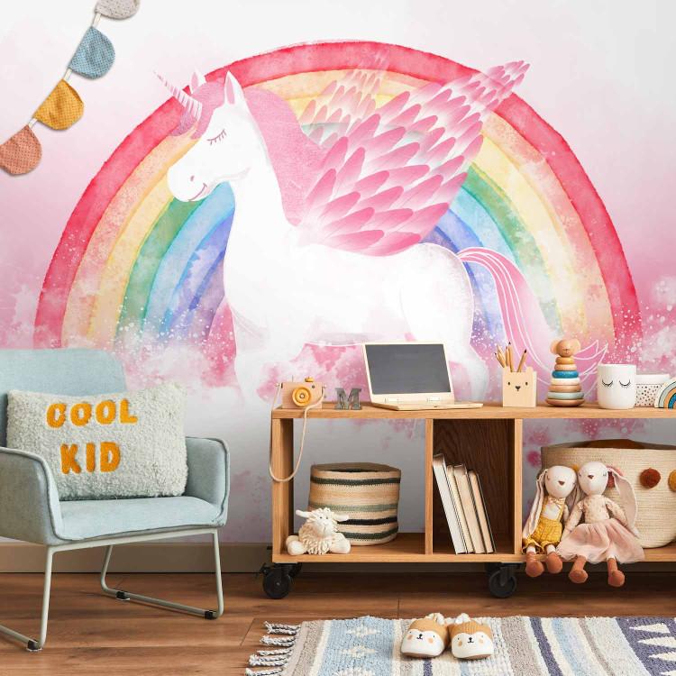 Wall Mural Pink Unicorn Power