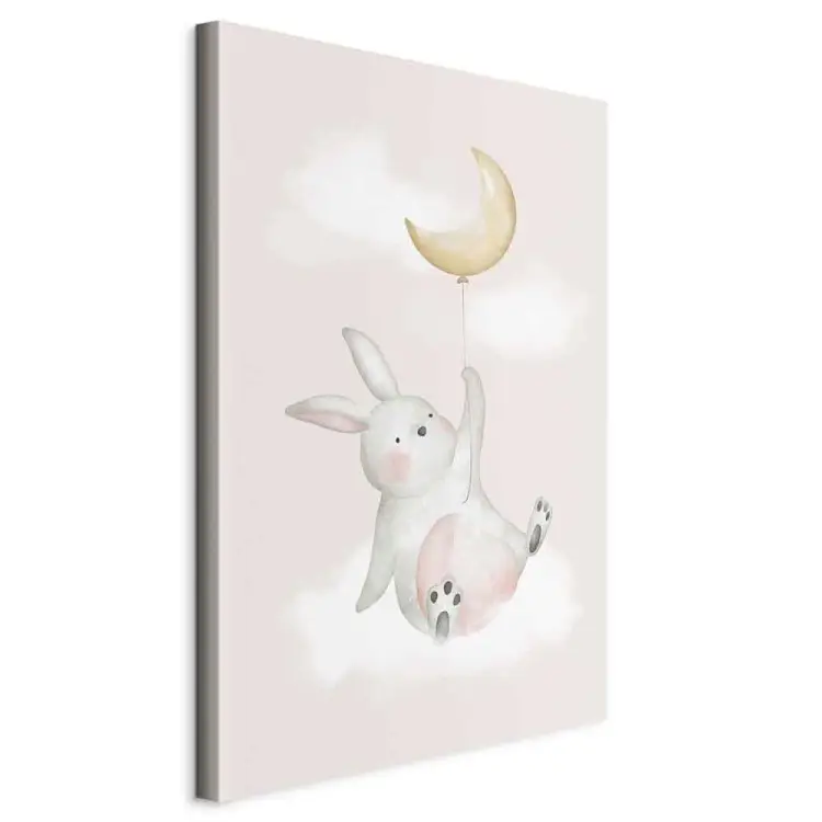 Bunny with Balloon Vertical - composition for children