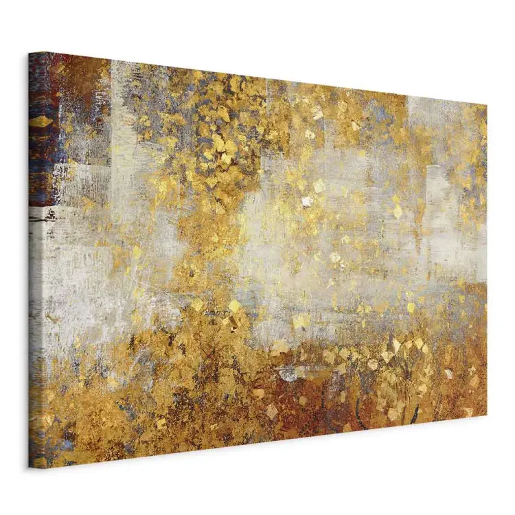 Golden Wildness Wide - abstraction in warm tones