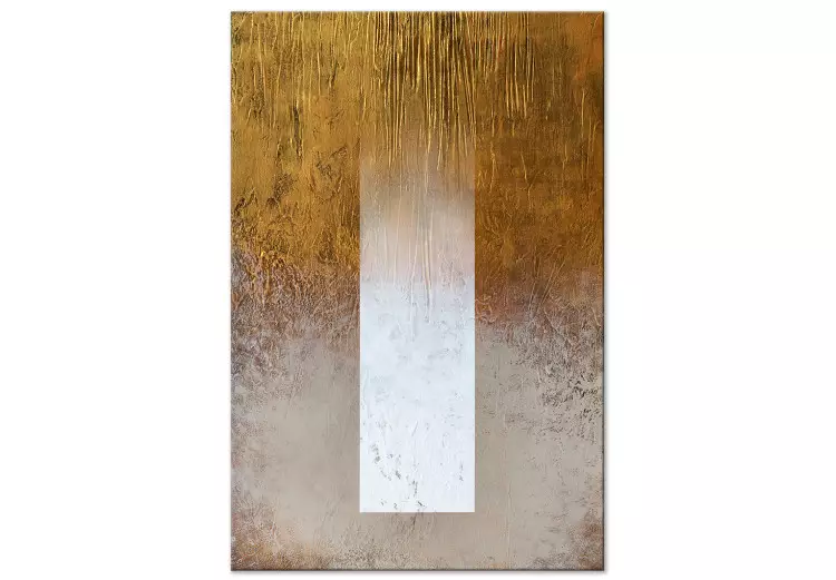 Spectrum Abstraction (1-piece) - fading white stripe and gold-gray background