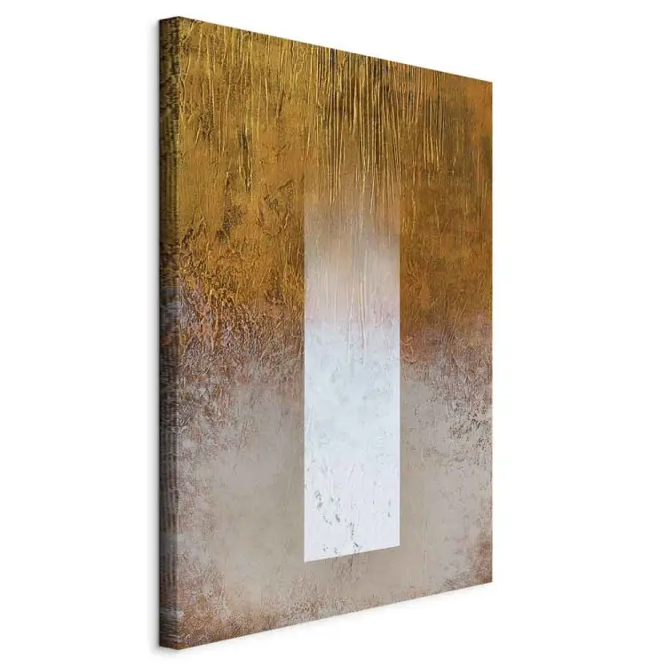 Spectrum Abstraction - fading white stripe and gold-gray background