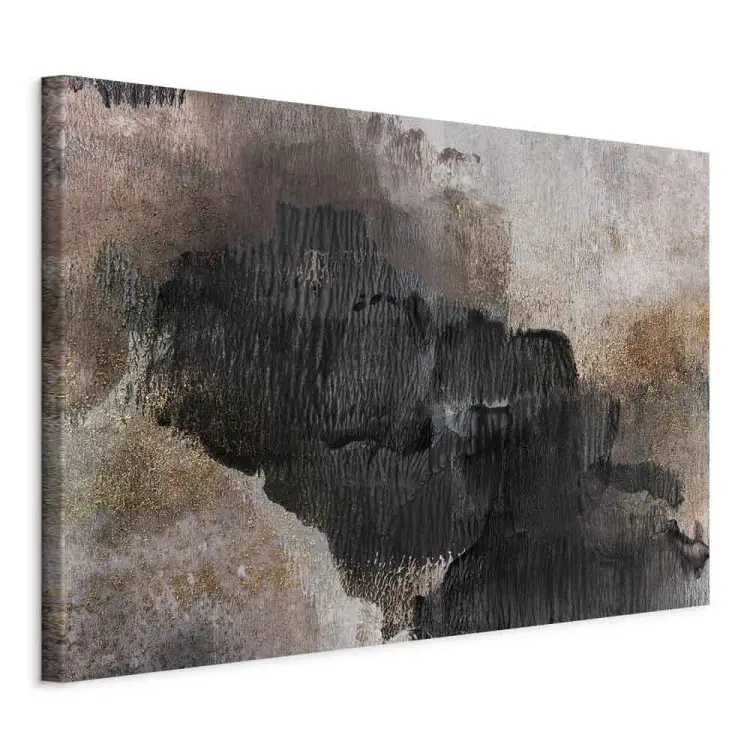 Beige Sanctuary - abstraction with a touch of black