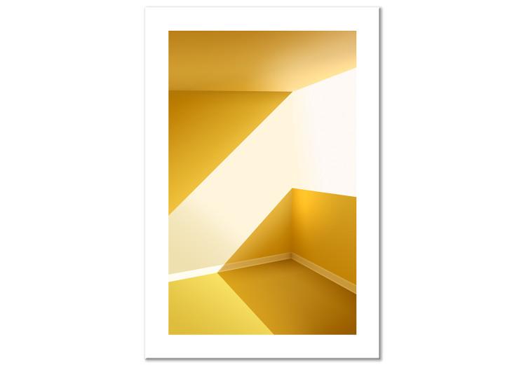 Canvas Print Canary Architecture (1-piece) - yellow abstract room in the summer