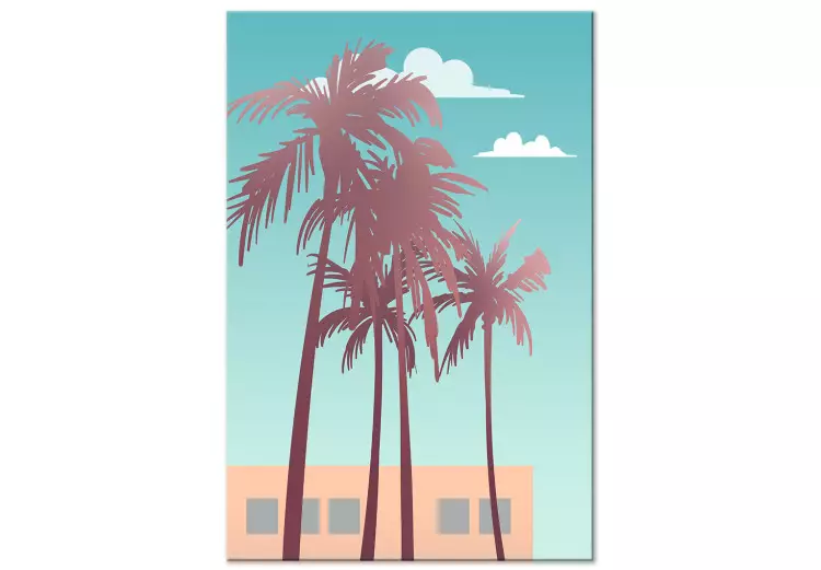 Miami Palms (1-piece) - landscape overlooking the bright sky and clouds