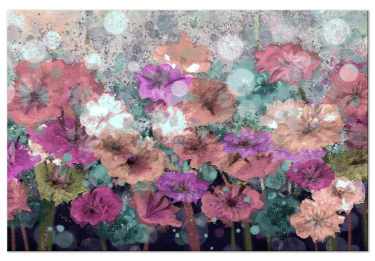Canvas Print Meadow Full of Colors (1-piece) - flowers in violet-blue colors