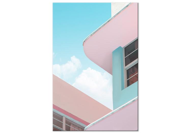 Canvas Print Miami Beach Style Building - Minimalist Architecture