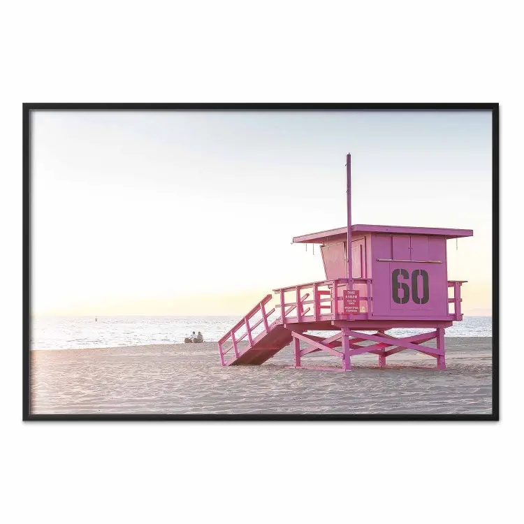 Sunset - View of the Lifeguards’ Headquarters on a Miami Beach
