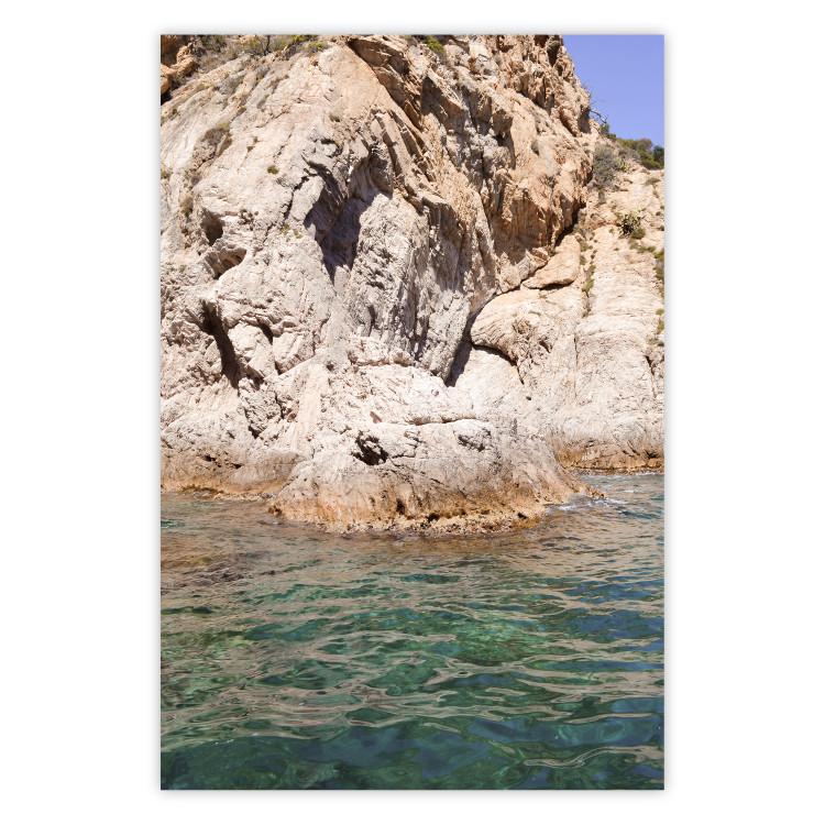 Poster Spanish Rocks - View Showing the Coast Meets the Sea