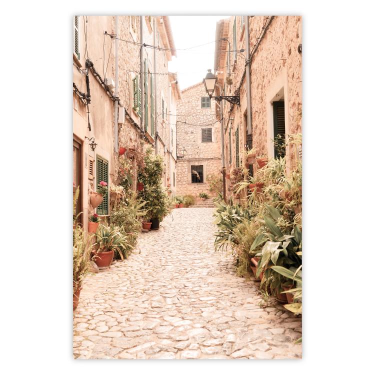 Poster The Old Streets of Valldemossa - View of a Quiet Spanish Alley