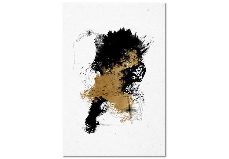Canvas Print Wild Shoal - Abstract Graphics With an Animal Motif and Gold