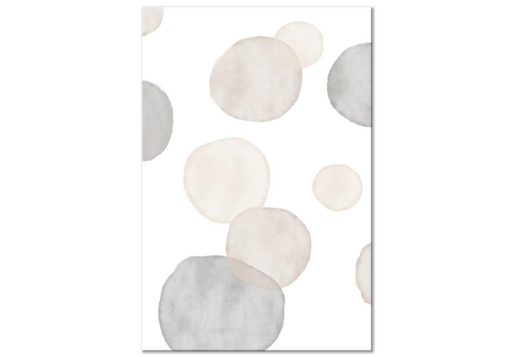 Canvas Print Watercolor Stains - Abstract Painted Composition on White Background