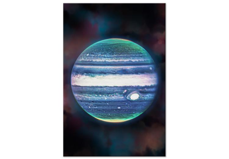 Canvas Print Jupiter - Close-up of a Planet in Space and Its Auroras