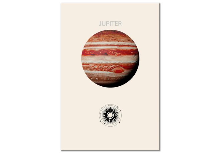 Canvas Print Jupiter - Gas Giant, a Planet Surrounded by Clouds