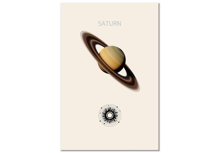 Canvas Print Saturn - Cosmic Lord of the Rings in Our Solar System
