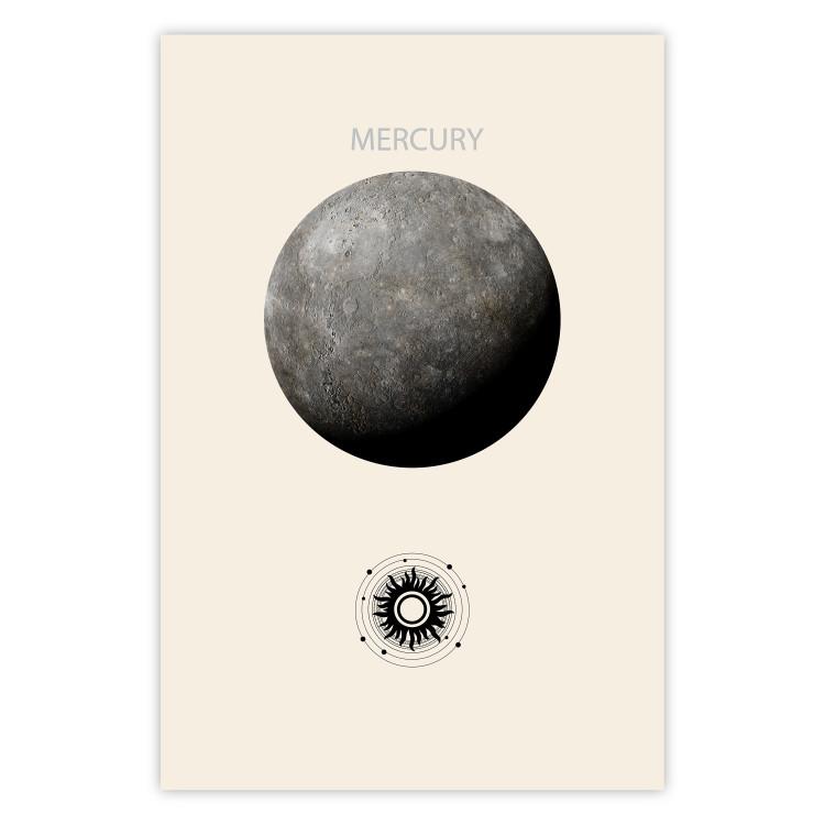 Poster Silver Mercury - The Smallest of the Planets of the Solar System