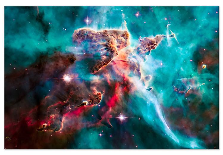 Large canvas print Galactic Journey - Photograph of the Colorful Creatures of the Cosmos